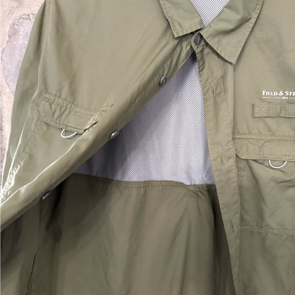 Field & Stream SmartCool Short Sleeve Fishing Shirt Green Size M - Picture 2 of 9